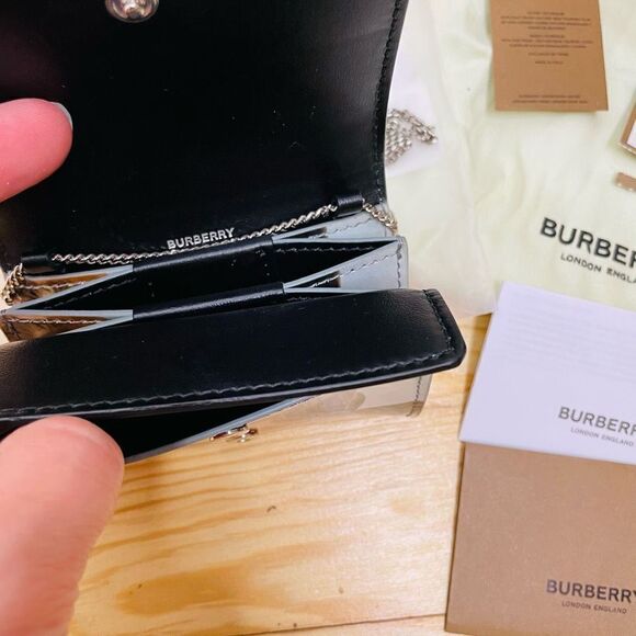 Burberry Jessie Bambi Deer Chain Card Case Wallet Mini Micro Bag Rare TB Bag - Picture 5 of 10